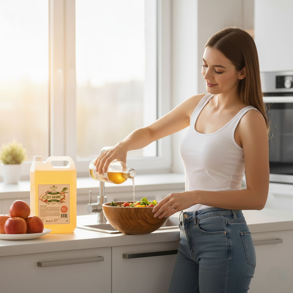 Ocet Jabłkowy NIEFILTROWANY NIEPASTERYZOWANY 5L / Dary Ogrodu