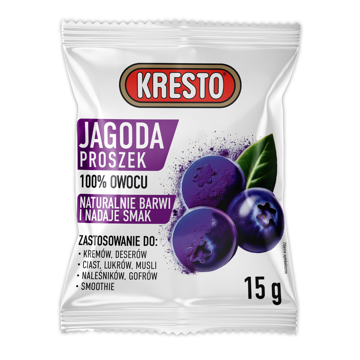 Jagoda leśna liofilizowana w proszku KRESTO 15 g