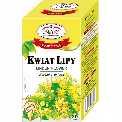 Herbata Kwiat Lipy 20 Torebek / Malwa