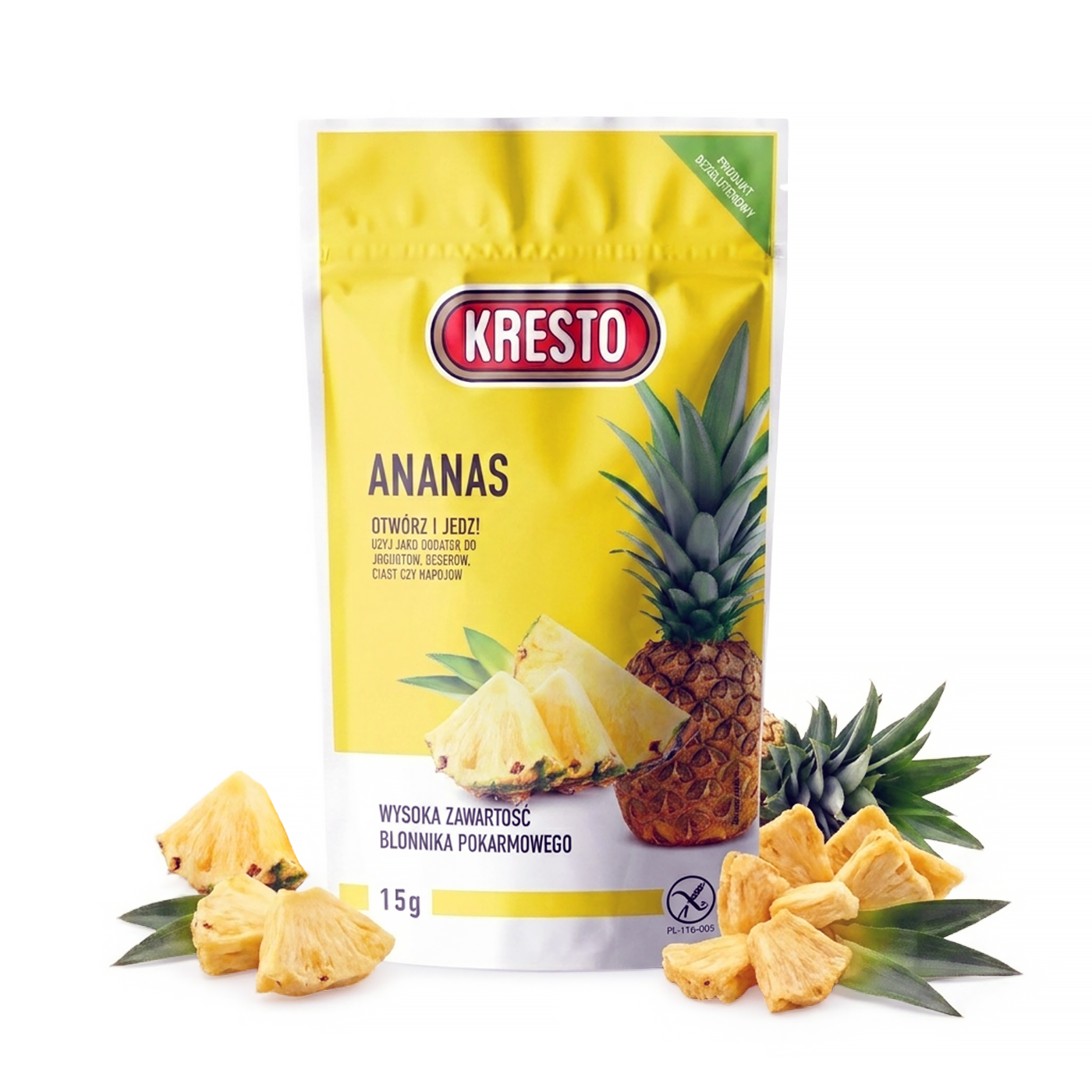 Ananas liofilizowany KRESTO 15 g