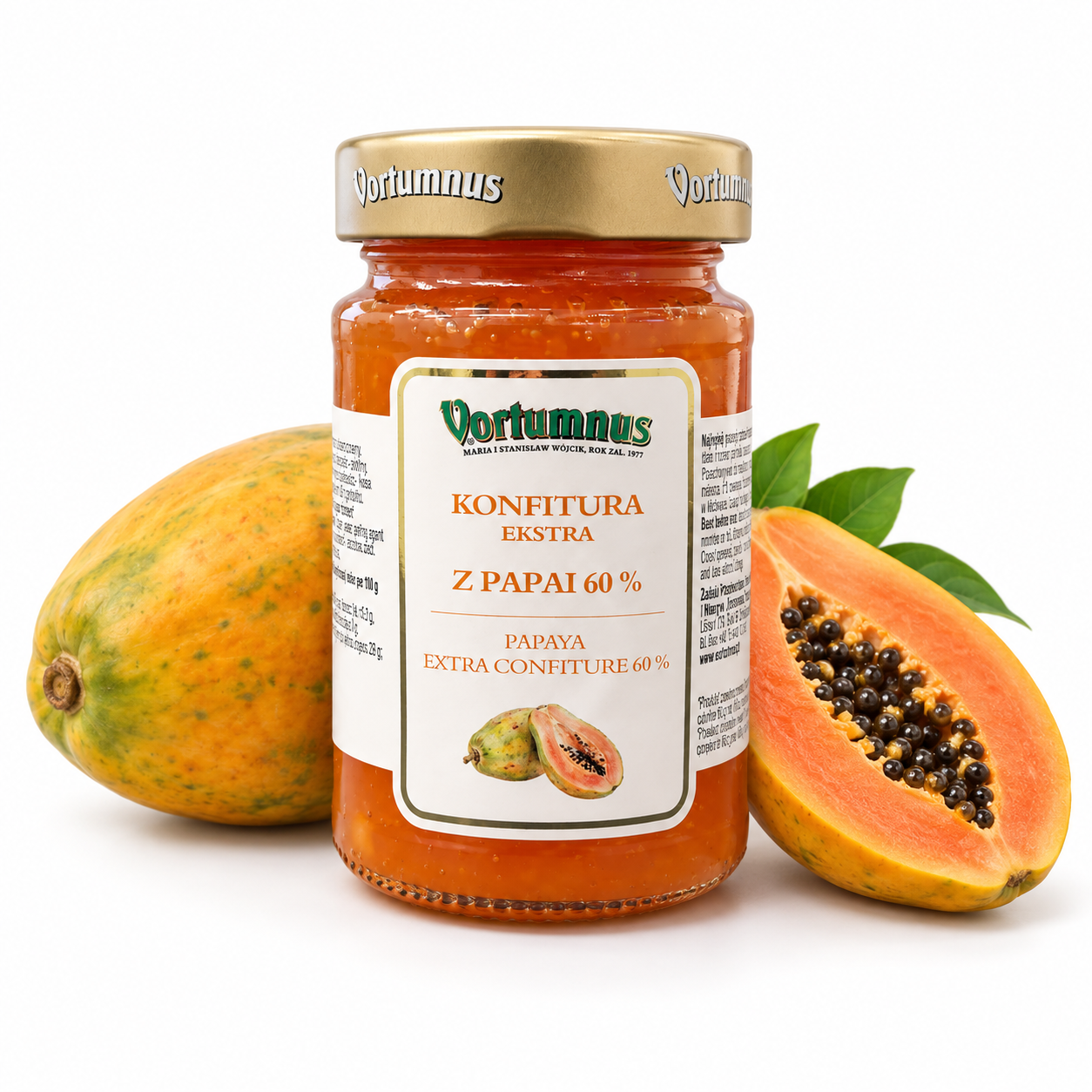 Konfitura Ekstra z papai 250 g Vortumnus