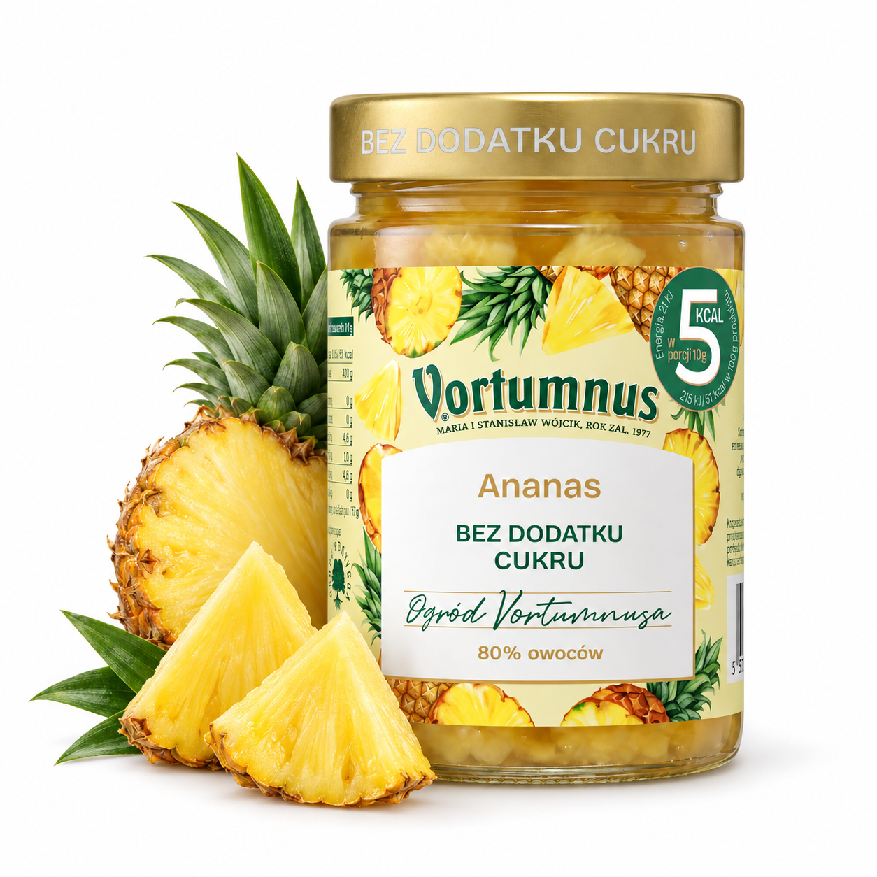 Ananas 80% bez dodatku cukru Vortumnus 300 g