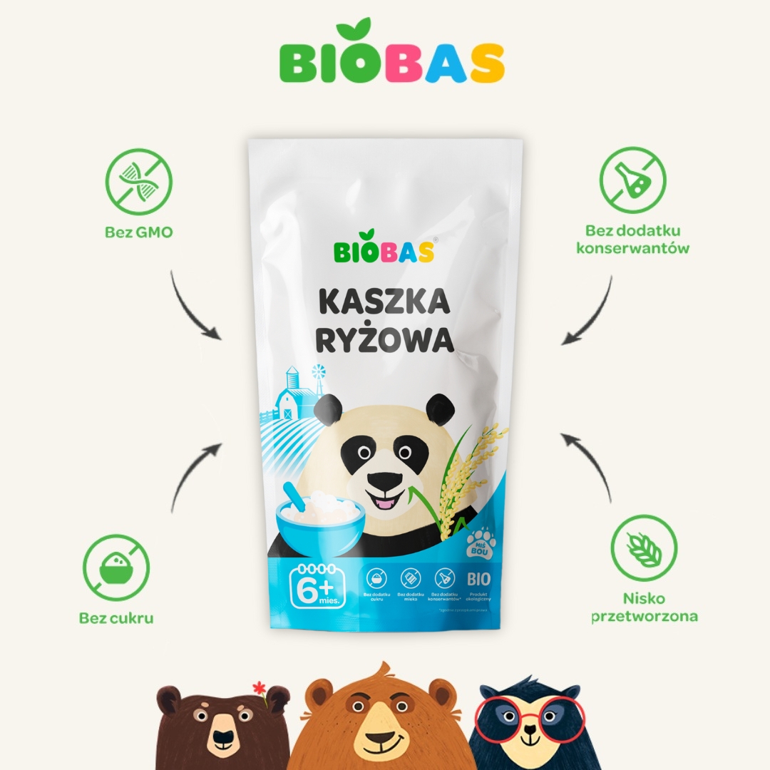 Kaszka Ryżowa 200g / BioBas