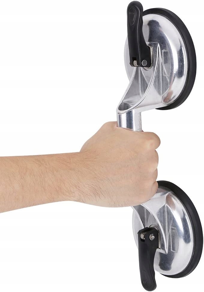 PRZYSSAWKA UCHWYT DO SZYB SZKŁA GLAZURY PŁYTEK GRESU 2x120mm Aluminium PRO 10