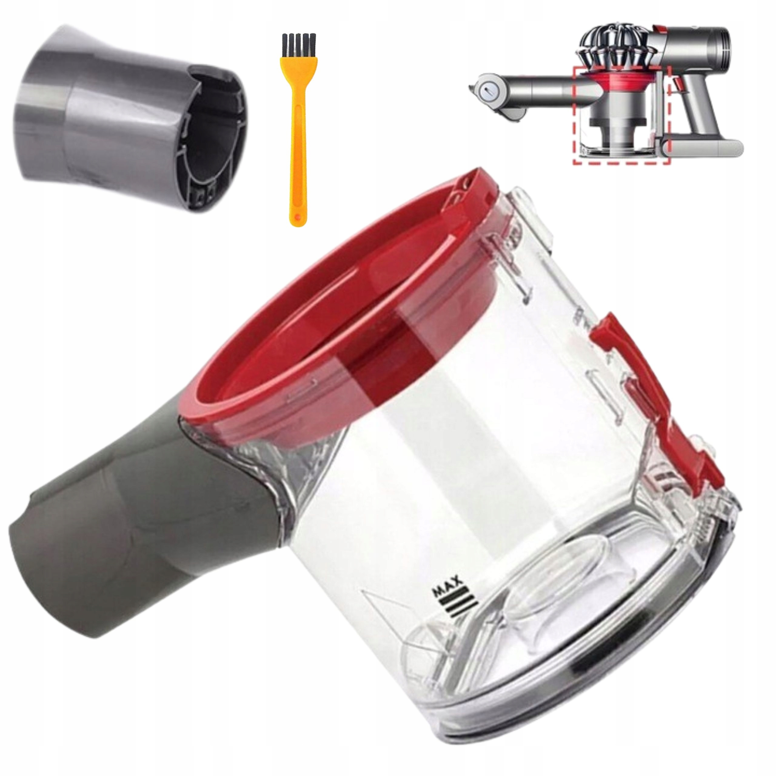 Zbiornik pojemnik na kurz do odkurzacza Dyson V7 V8 SV10 SV11 967699-01