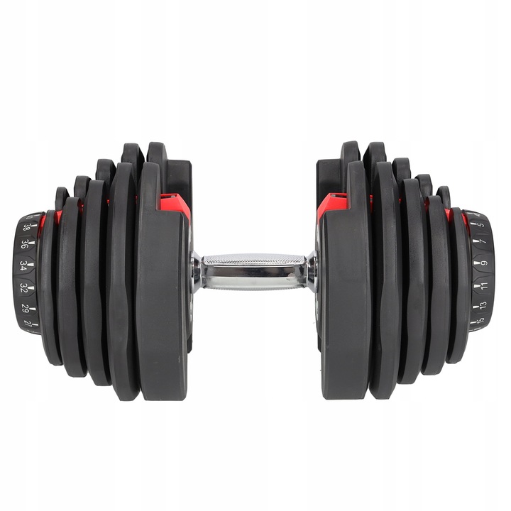 1x HANTEL REGULOWANY NOWOCZESNY SYSTEM REGULACJI HANTLA CIĘŻAR 5-40KG 4