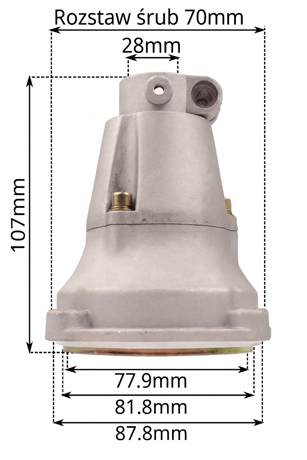 Kosz sprzęgła konektor bęben kosy 28 mm 9 frezów NAC DEMON UNIWERSALNY GERM
