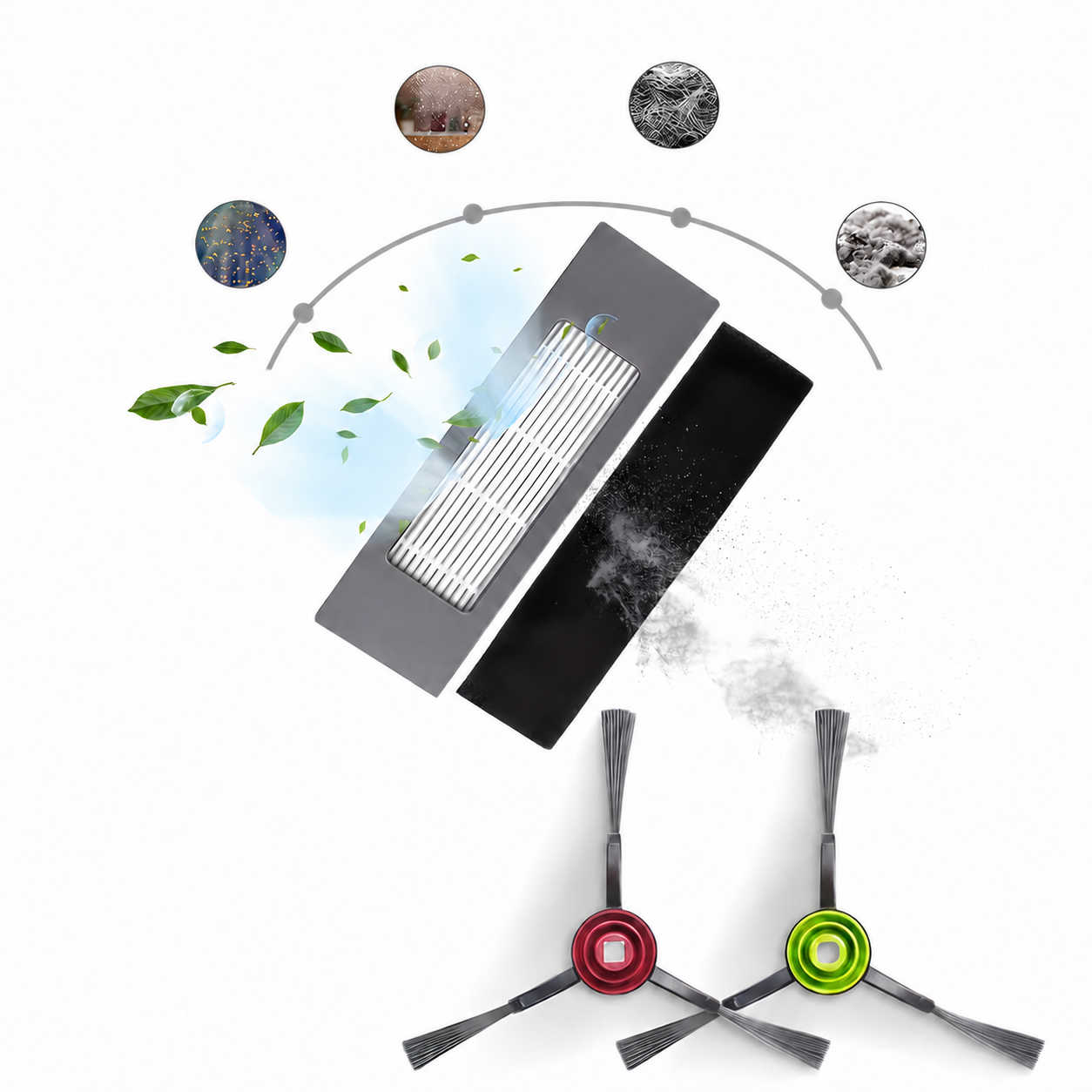 Ecovacs Deebot N8 T8 T9 szczotki filtry akcesoria zestaw akcesoriów - miniatura 6