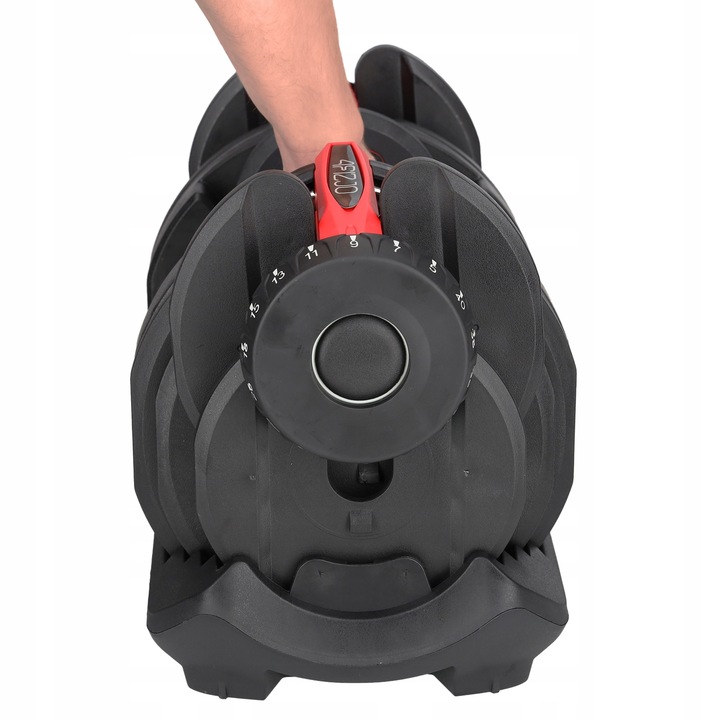 1x HANTEL REGULOWANY NOWOCZESNY SYSTEM REGULACJI HANTLA CIĘŻAR 5-40KG 6