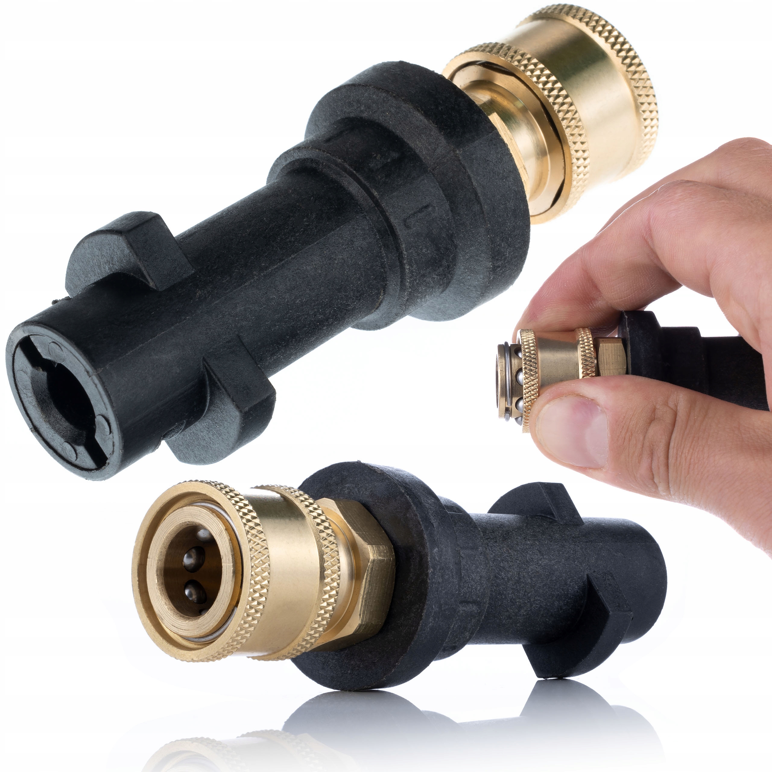 ZESTAW KOMPLET 7 LANC PRZEDŁUŻKA DO KARCHER LANCA 2,6M 1/4” ZAGIĘTA DYSZE 5