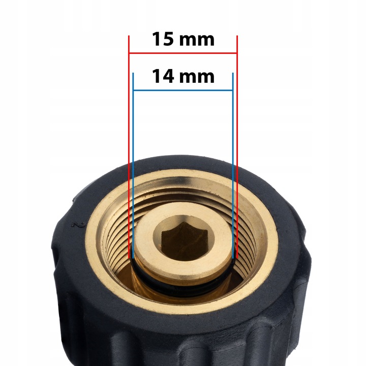 REDUKCJA ADAPTER GNIAZDO M22 NA SZYBKOZŁACZE SZYBKOZŁACZKA 1/4” DO KARCHER 3