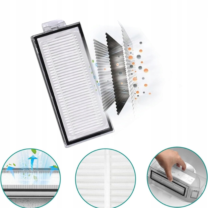 DUŻY ZESTAW do Roborock Q8 Max/ Max+ Q5 Pro/Pro+ worki mopy filtrySzczotki - miniatura 7