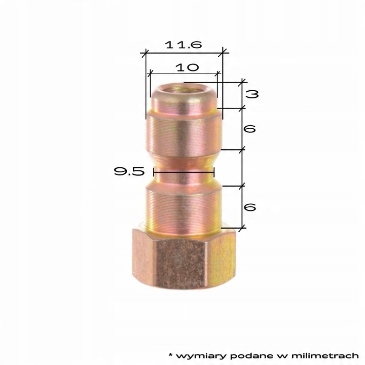 Komplet dysz na szybkozłącze do myjki Karcher HD M22 F zestaw do chemii 3
