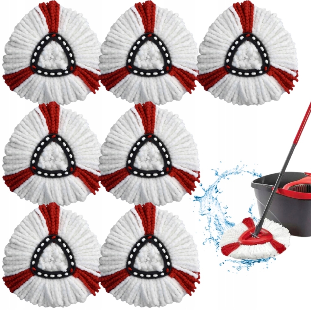 7 X WKŁAD DO MOPA VILEDA EASY WRING CLEAN TURBO OBROTOWEGO ULTRA CHŁONNE