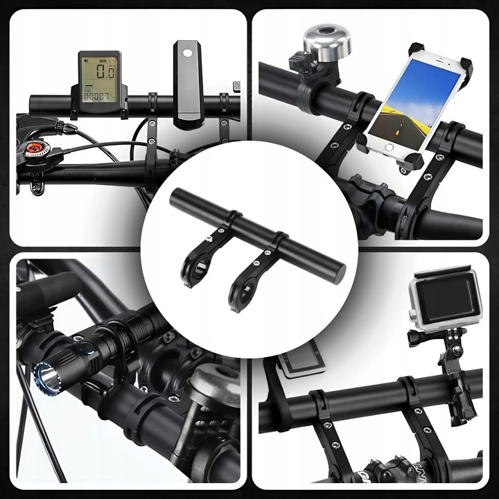 UCHWYT NA KIEROWNICĘ DODATKOWA KIEROWNICA ROWEROWY METALOWY DO ROWERU 5