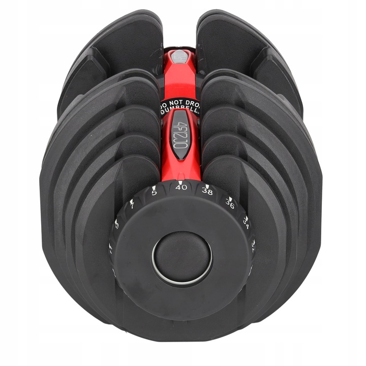 1x HANTEL REGULOWANY NOWOCZESNY SYSTEM REGULACJI HANTLA CIĘŻAR 5-40KG 2