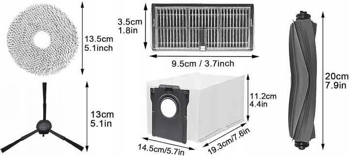 DUŻY zestaw do Dreame L10s ULTRA gen2 PRO PRO HEAT X30 MOVA E30 P10 ULTRA 5