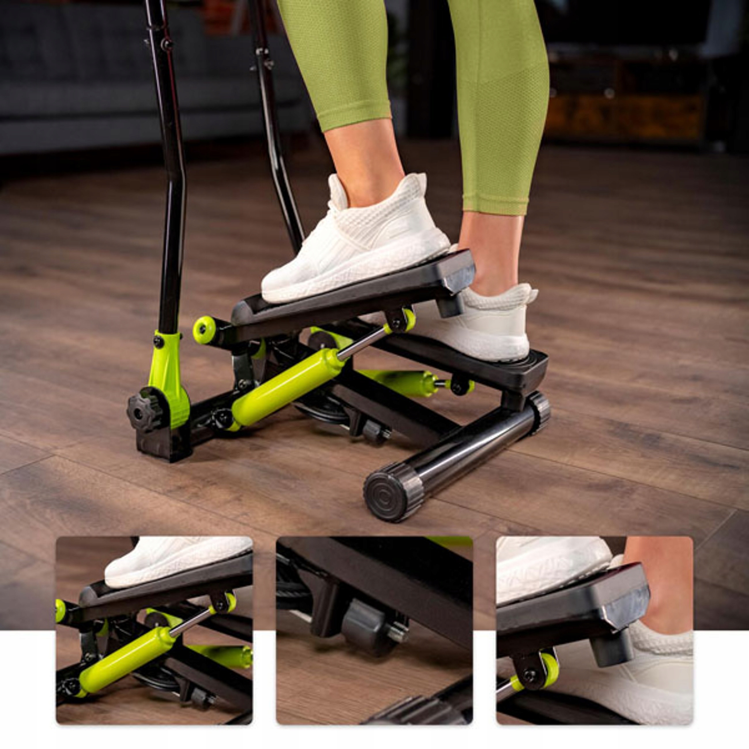Stepper fitness do ćwiczeń schody z licznikiem kroków Steper treningowy 2w1 15