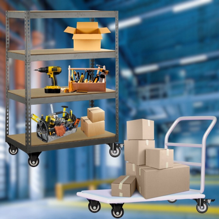 4X KÓŁKA OBROTOWE Z HAMULCEM 50 MM MOCNE KÓŁKA TRANSPORTOWE ZESTAW PVC - miniatura 6