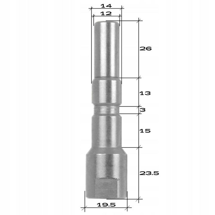 Wtyk adapter typu KRANZLE Nilfisk Alto, KEW D12 redukcja szybkozłącze 1/4 3