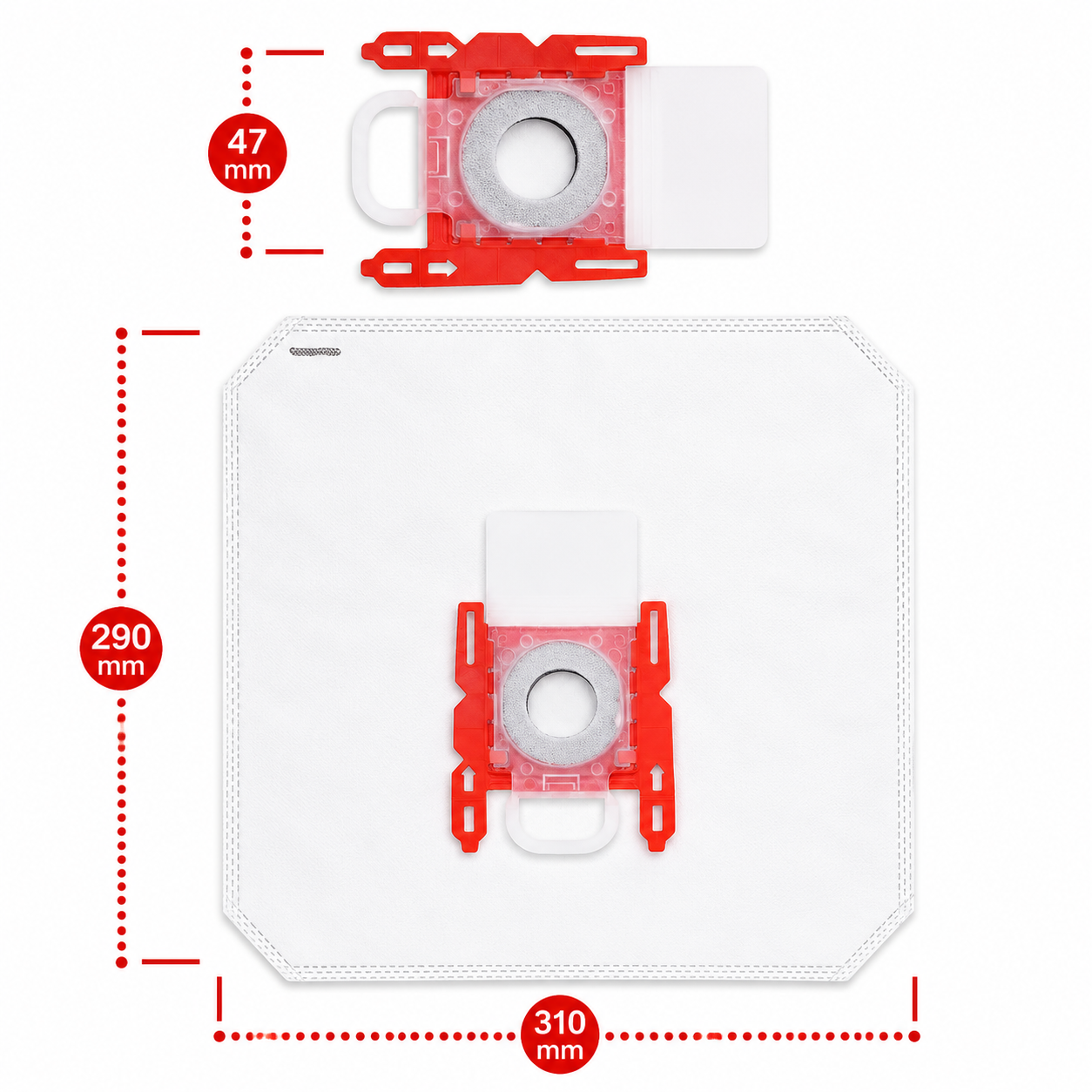 12x Worki do odkurzacza Bosch G ALL BBZ41FGALL Serie 2, 4, 6 GL30 GL45 - miniatura 3