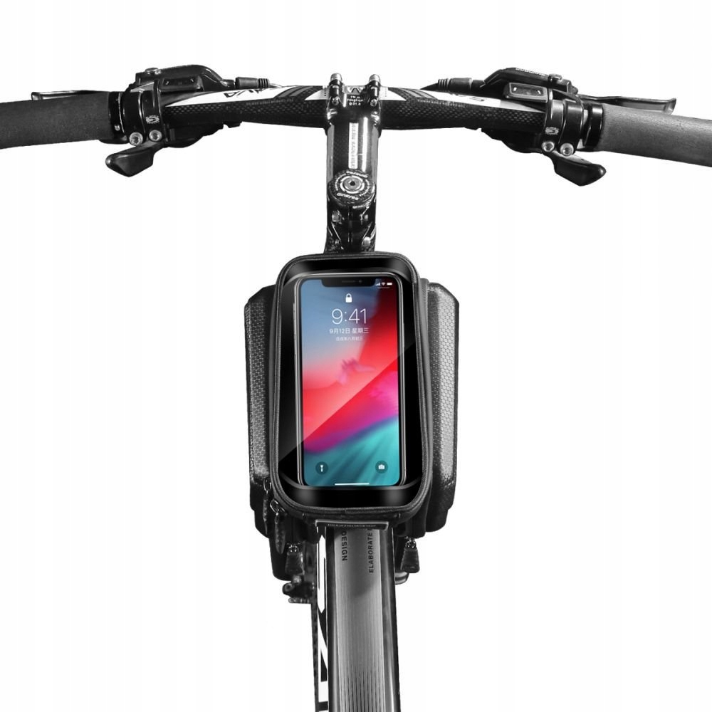DUŻA SAKWA NA ROWER TORBA UCHWYT CASE ETUI NA TELEFON DOTYKOWA POKROWIEC 12