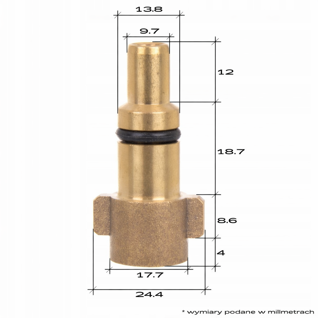 Adapter do pistoletu NILFISK STIHL do połączenia akcesoriów myjki KARCHER K 4