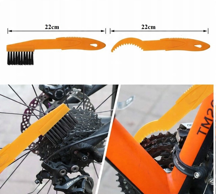 MEGA ZESTAW DO CZYSZCZENIA MYCIA ROWERU ŁAŃCUCHA PIELĘGNACJI 2