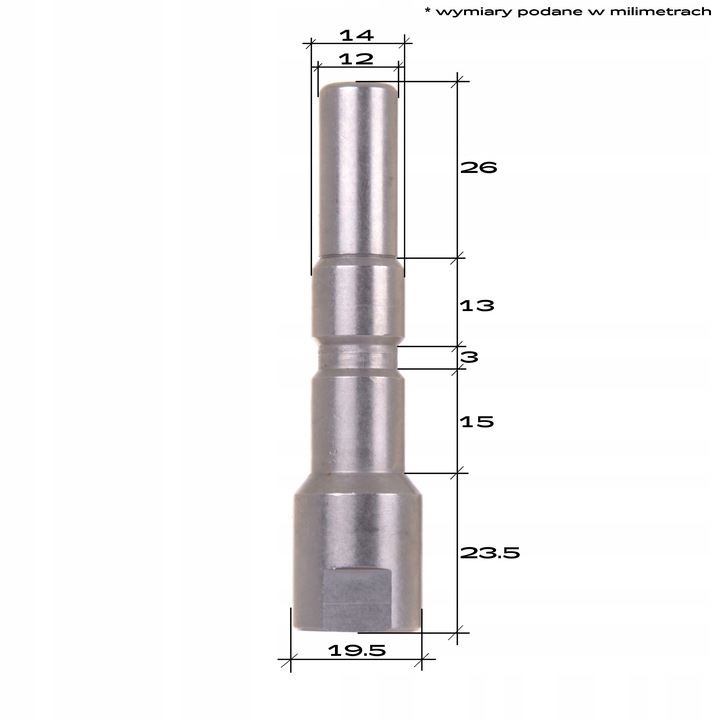 Redukcja BAYONET wtyk KRANZLE D12 Nilfisk MC MH KEW szybkozłącze M22 3
