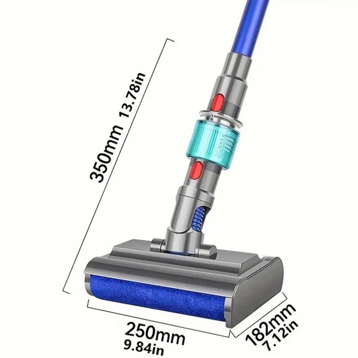 Mop Elektryczny Do Dyson V15 V7 V8 V10 V11 Z Led I Filtrem 2W1 - miniatura 8