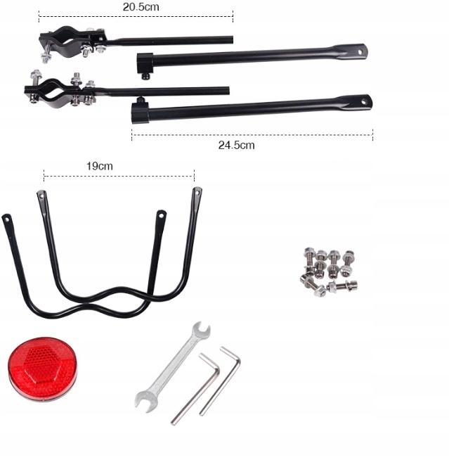 BAGAŻNIK ROWEROWY ALUMINIUM MOCNY TYLNY UNIWERSALNY 50KG NA ROWER 9