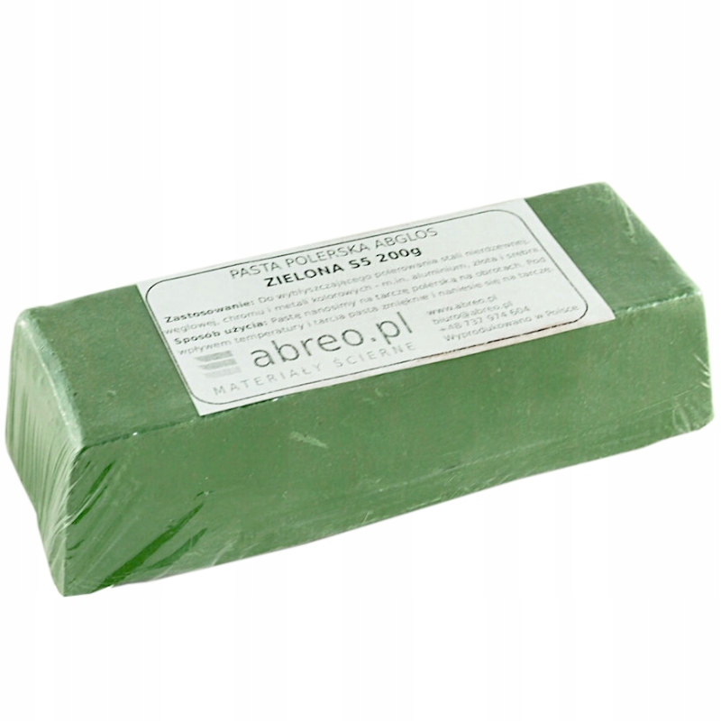 PASTA POLERSKA ZIELONA STAL INOX ALUMINIUM LUSTRO 5