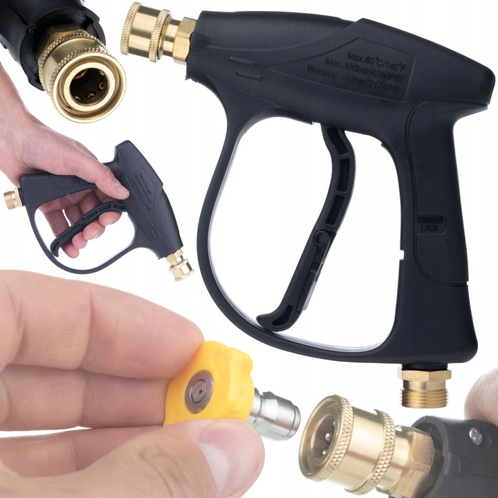 ZESTAW PISTOLET DO MYJKI CIŚNIENIOWEJ KARCHER 22MM 5X DYSZA PIANOWNICA 1L 3