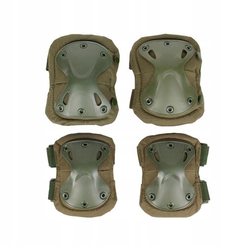 OCHRANIACZE WOJSKOWE TAKTYCZNE NA KOLANA ŁOKCIE ZIELONE MORO 15