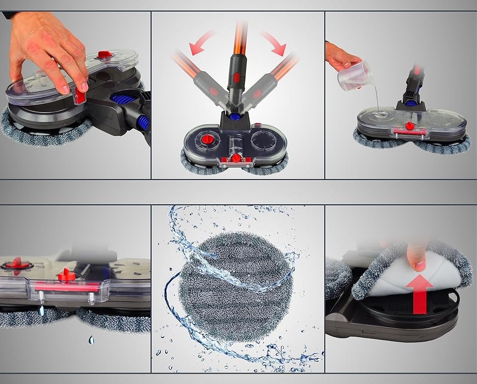 SZCZOTKA GŁOWICA TURBO MOPUJĄCA MOP ODKURZACZ DYSON V7 V8 V10 V11 V15 2