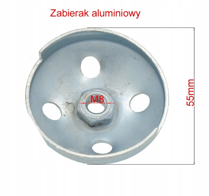 Zabierak koszyk starter aluminium zapadka do kosy spalinowej DEMON NAC
