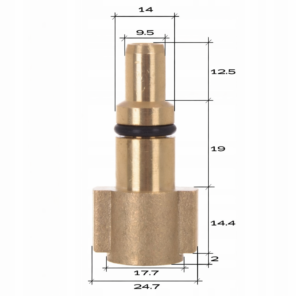 Redukcja BAYONET do LAVOR PARKSIDE adapter wtyk bagnet do pianownicy lancy 3