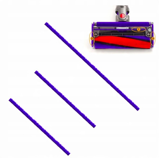 Zestaw wymiennych pasków Miękkie włosie do Dyson V7 V8 V10 V11 BISANTI 4