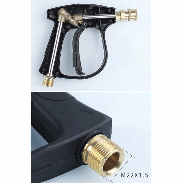 ZESTAW PISTOLET DO MYJKI CIŚNIENIOWEJ KARCHER 22MM 5X DYSZA PIANOWNICA 1L 12