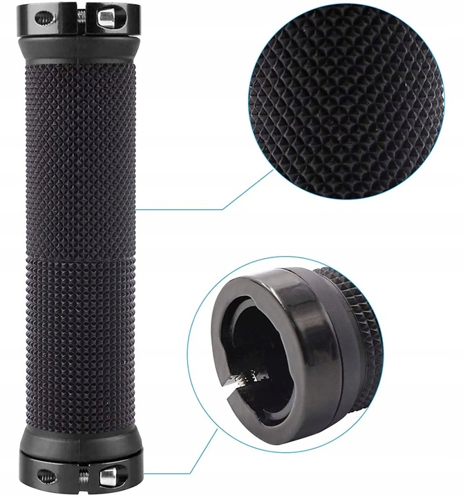 CHWYTY GRIPY NAKŁADKI ROWEROWE RĄCZKI DO KIEROWNICY ROWERU ANTYPOŚLIZGOWE 4