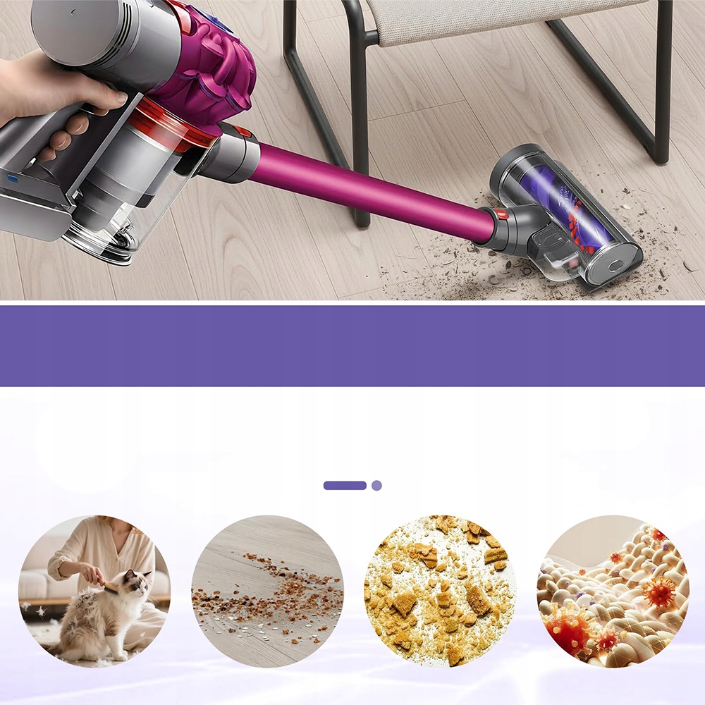Głowica szczotki odkurzacza Turboszczotka Dyson V7 V8 V10 V11 V15 - miniatura 6