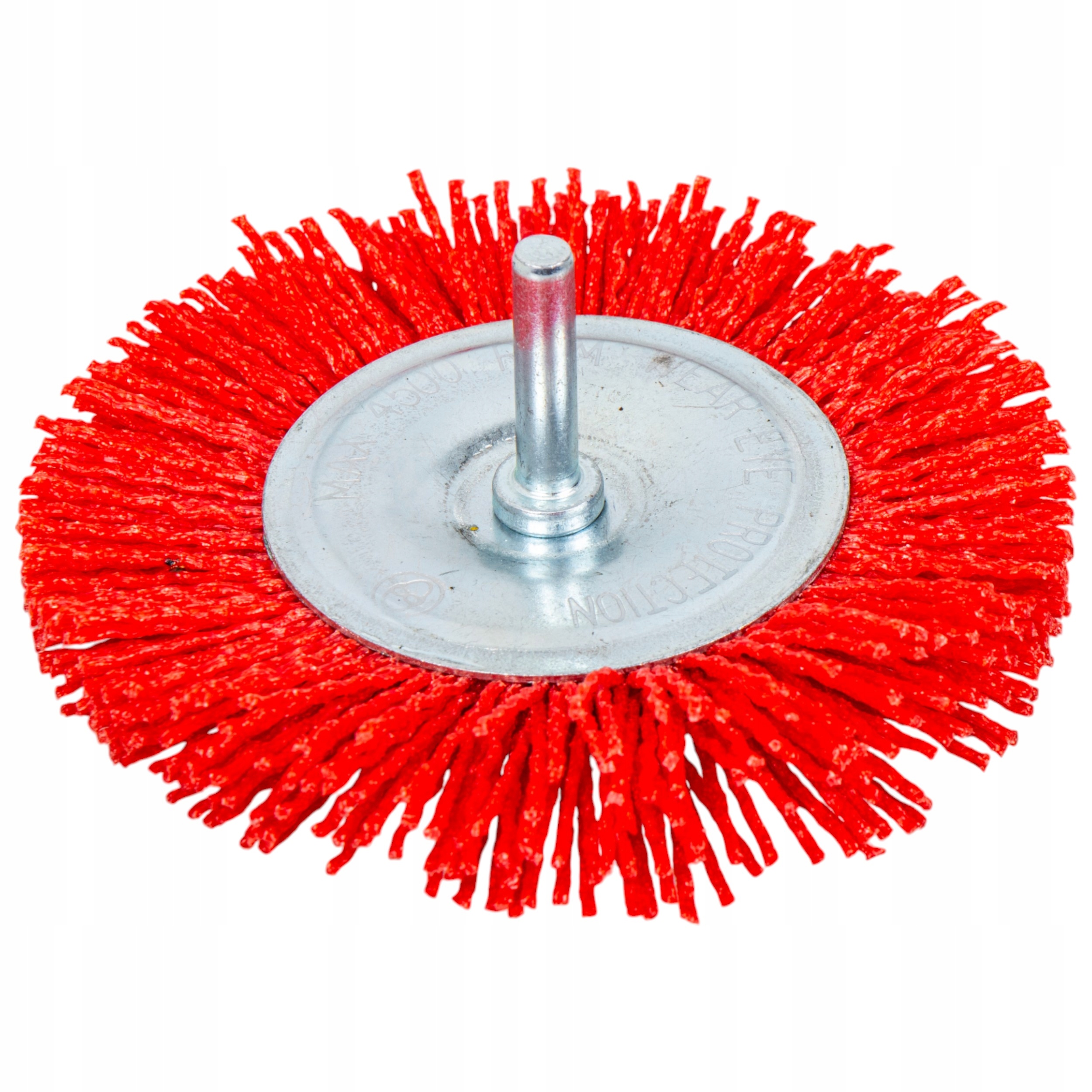 SZCZOTKA NA WIERTARKĘ NYLONOWA TARCZOWA DO DREWNA METAL 100mm ULTRA QUALITY 12