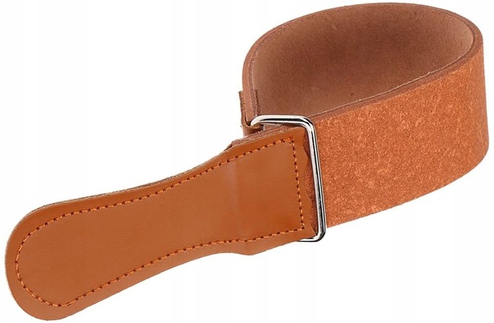 PAS DO OSTRZENIA BRZYTWY JEDNOSTRONNY SKÓRZANY OSEŁEK KAMIENI UNIWERSALNY 4