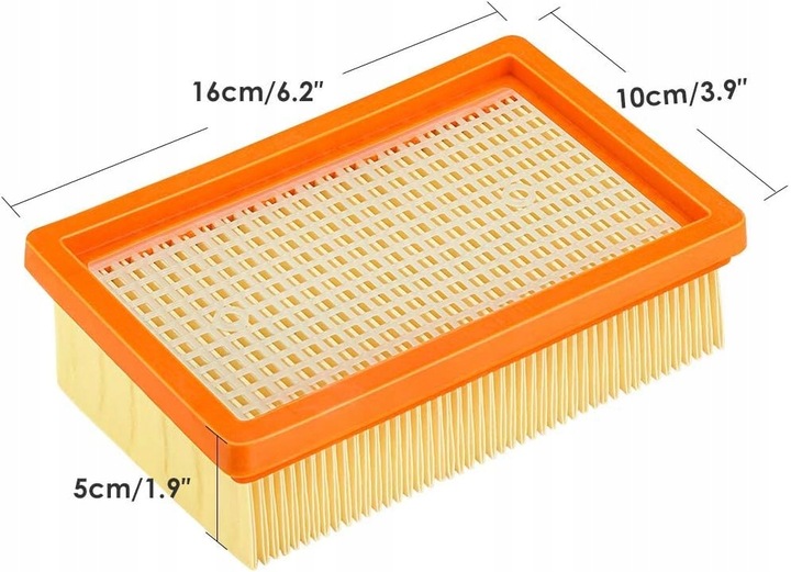 2xFILTR DO KARCHER WD4 V20 WD5 V25 WD6 V30 PREMIUM MV4 MV5 KWD6 2.863-005.0 2