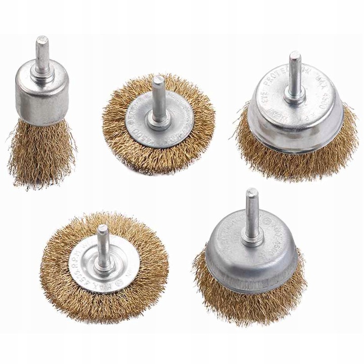 ZESTAW SZCZOTEK SZCZOTKI DRUCIANE do RDZY WIERTARKI NA WIERTARKĘ WKRĘTARKĘ 13