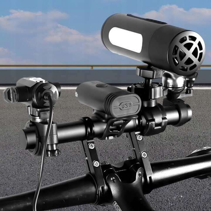 UCHWYT NA KIEROWNICĘ DODATKOWA KIEROWNICA ROWEROWY METALOWY DO ROWERU 4