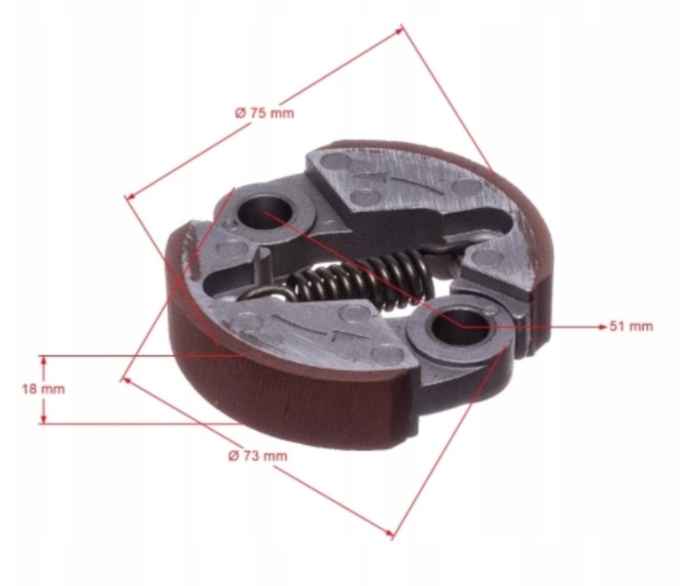 Sprzęgło do kosy OLEO-MAC Oleo-mac Sparta 37 40 42 44 740 746 750 753 755