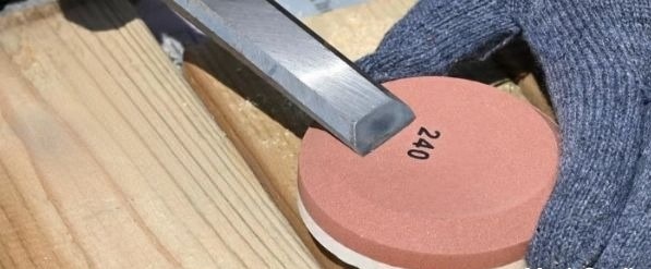 OKRĄGŁY KAMIEŃ DO OSTRZENIA SIEKIER TOPORU WIELOFUNKCYJNY 240/600 BISANTI 6