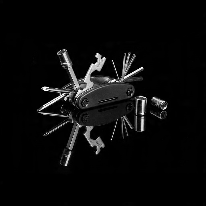 MULTITOOL ROWEROWY KLUCZE DO NAPRAWY WIELOFUNKCYJNY ZESTAW NARZĘDZI 16w1 6