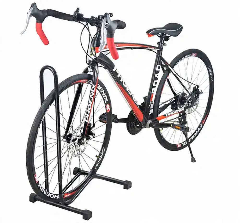 STOJAK ROWEROWY STOJĄCY STOJAK NA ROWER STABILNE PARKOWANIE ROWERU 16-29 12